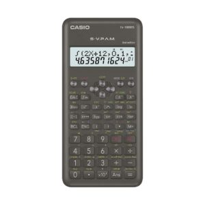 Casio FX-100MS 2nd Gen Non-Programmable Scientific Calculator, 300 Functions and 2-line Display, Black