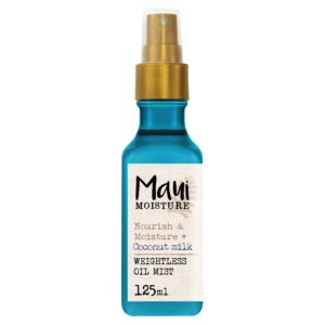 Maui Moisture Hair Mist, Nourish & Moisture + Coconut Milk, Weightless Oil Mist, 125 ml